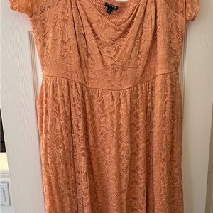 Torrid Peach Lace Dress